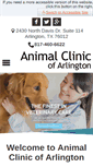 Mobile Screenshot of animalclinicofarlington.com